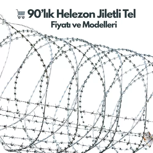 🛒 90’lık Galvaniz Helezon Jiletli Tel
