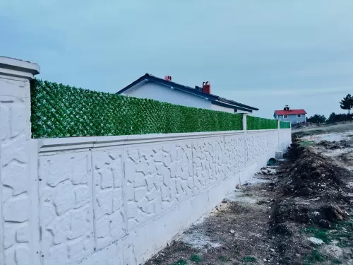 Doğal Taş Desenli Ankara Bahçe Duvarı, Taş desenli bahçe duvarı, Ankara beton duvar, Bahçe duvarı fiyatları, Bahçe duvar yapımı, Desenli bahçe duvar seçenekleri