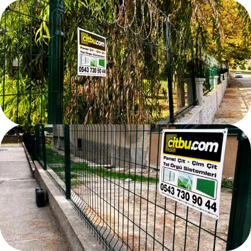 duvar üstü çit panel 100 cm fiyatı montaj dahil, metre başına 450 TL olarak belirlenmiştir.