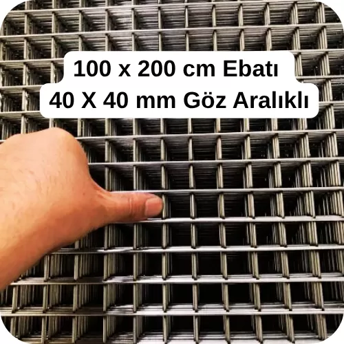 100x200 Hasır Tel, 3.6 mm Hasır Tel, 4x4 Hasır Tel Fiyatı, 100 cm x 200 cm Galvanizli Hasır Tel, 40 x 40 mm Kare Tel Çit, Puntalı Hasır Tel, Hasır Tel Çit Ankara