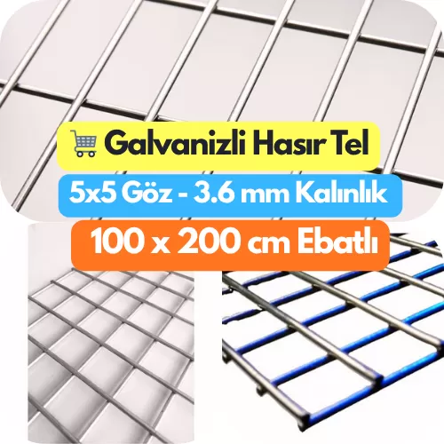 100 x 200 Hasır Tel, 3.6 mm Hasır Tel, 5x5 Hasır Tel Fiyatı, Hasır Tel Çit Ankara, 5x5 Galvanizli Hasır Tel, 5x5 Tel Çit Sistemleri, Çit Fiyatları, Tel Çit, Ostim Hasır Tel, Çit Firmaları