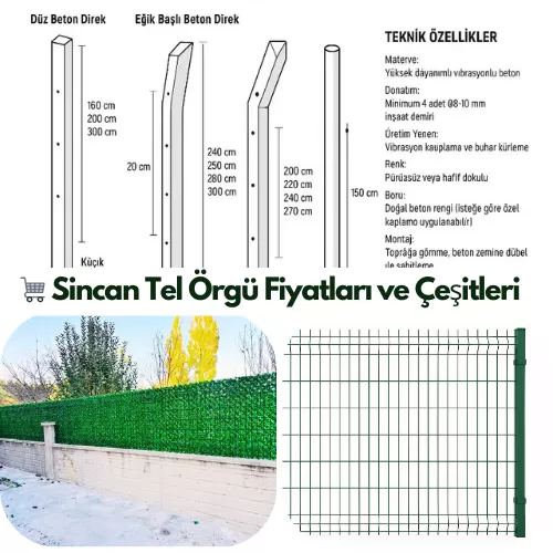 🛡️ Sincan Tel Örgü Fiyatları ve Modelleri