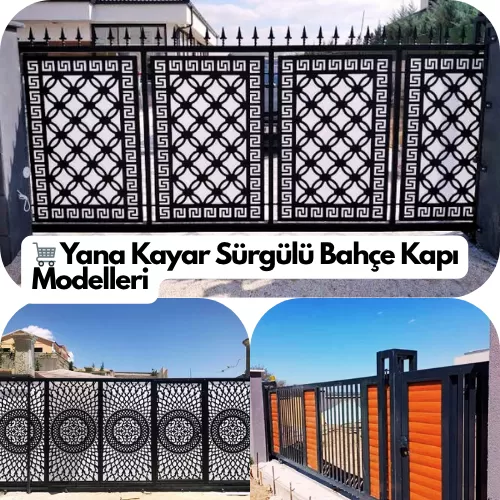 Yana Kayar Sürgülü Bahçe Kapı Modelleri